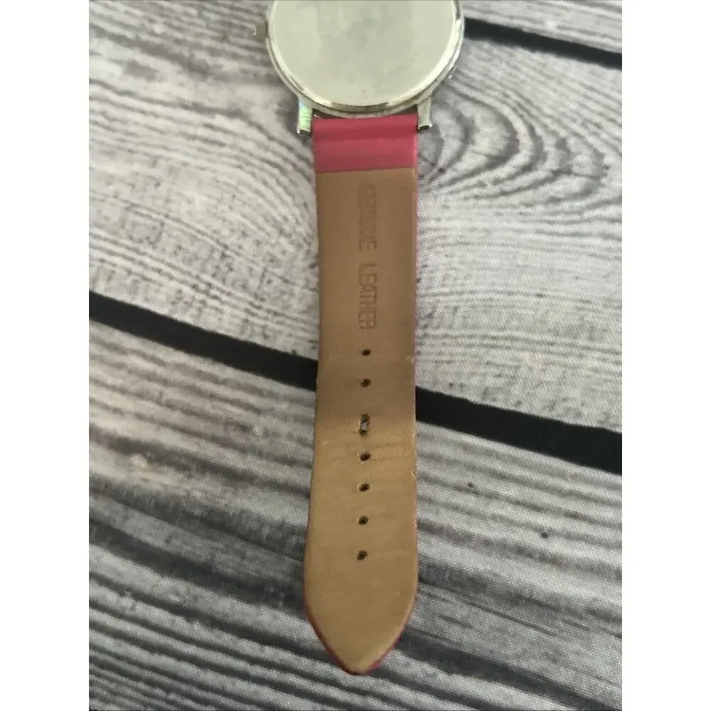 Anne Klein Silver Tone Red Band Women’s Quartz Watch